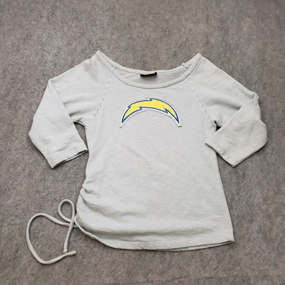 San Diego Chargers Sweater Womens Small Gray Sweatshirt Football‎ NFL Ladies A1*